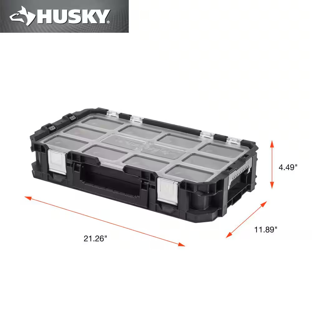 Connect Stackable Portable Heavy Duty Lightweight 10-Compartment Small Tool and