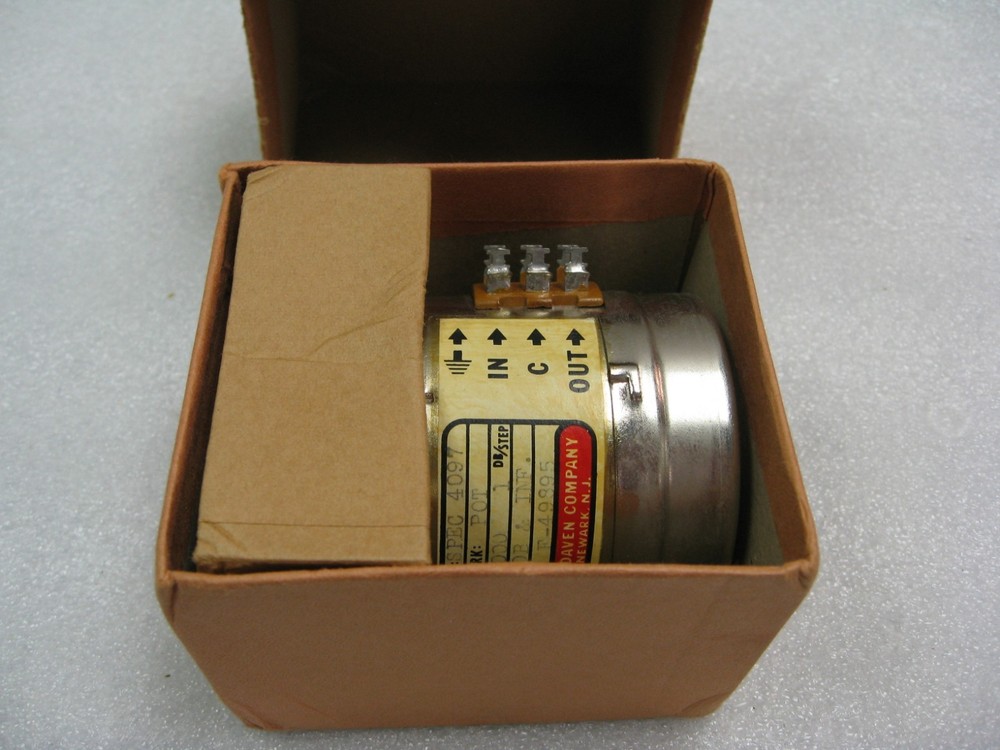 Daven SPEC 4097 50k Ohm 1 dB Per Step 19 dB Attenuator - Quantity (1) - UNTESTED