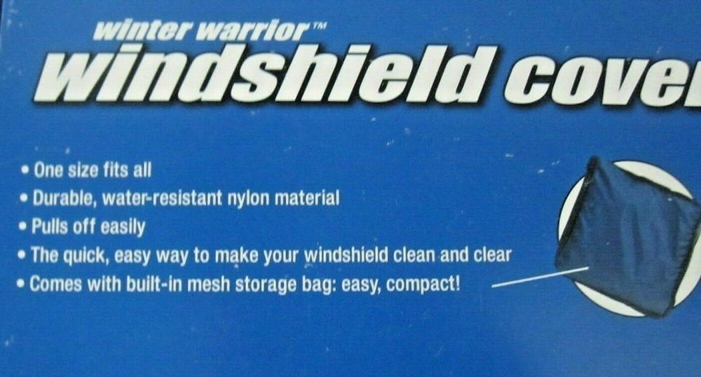 Auto Expressions Winter Warrior Windshield Cover with Mesh Bag New