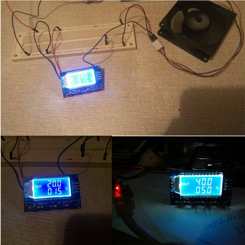Signal Generator PWM Pulse Frequency Duty Cycle Adjustable Module LCD Display