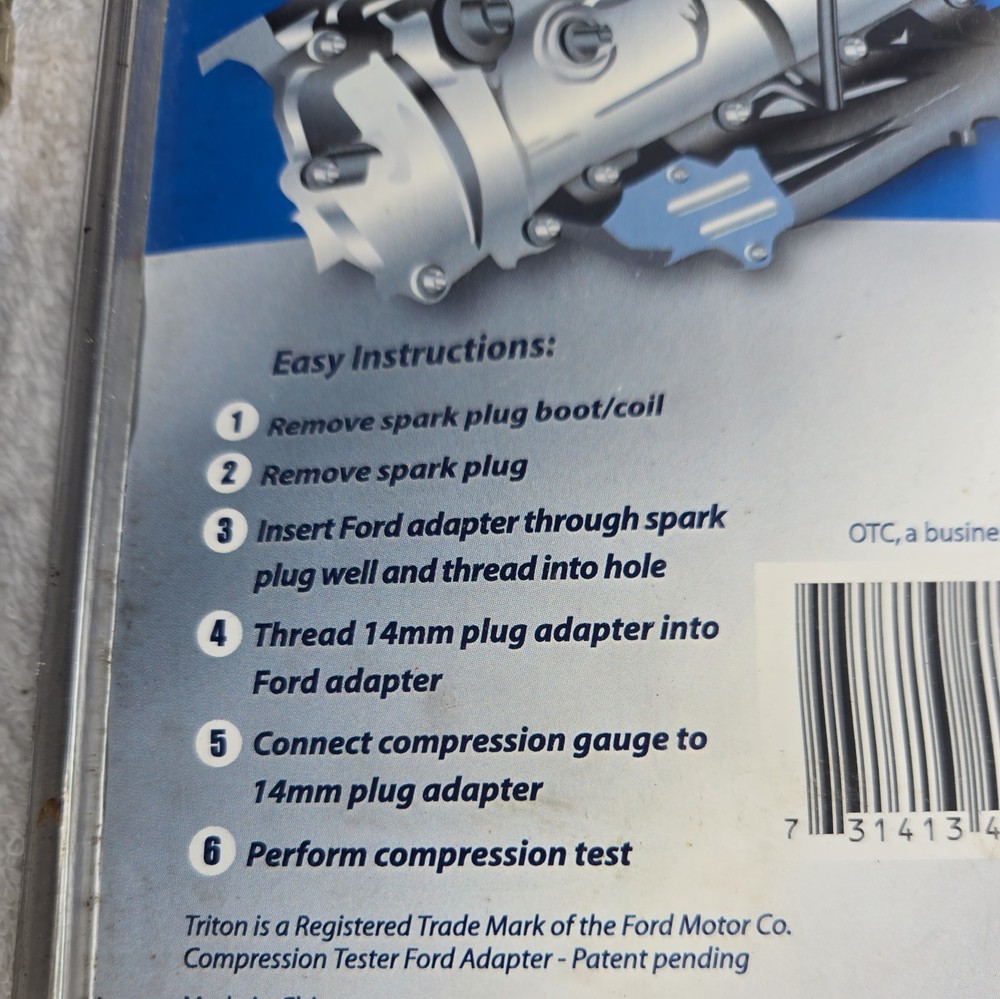 OTC Tools 5607 Compression Tester Ford Adapter