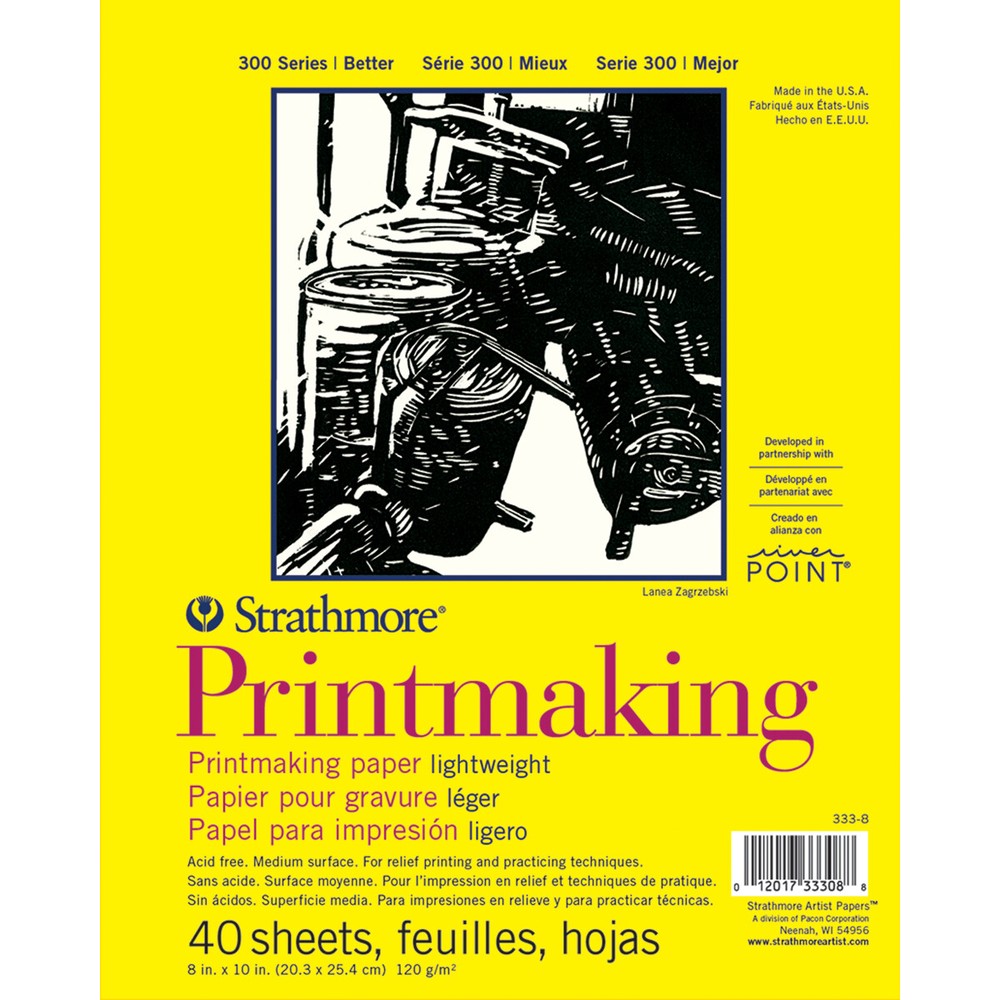 Strathmore Printmaking Paper Pad 8"X11"-40 Sheets