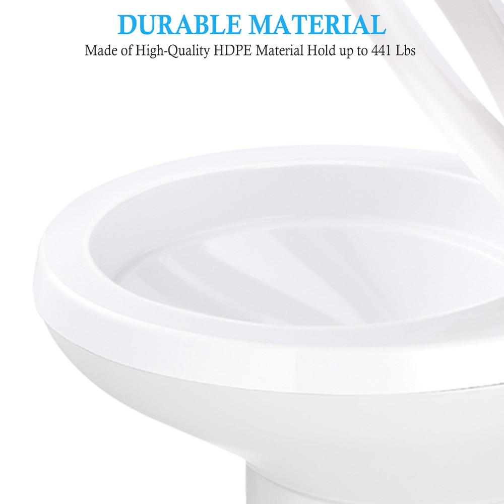 20" RV Camper Toilet Foot Gravity Flush Pedal for Vehicle Boat Caraven Camping