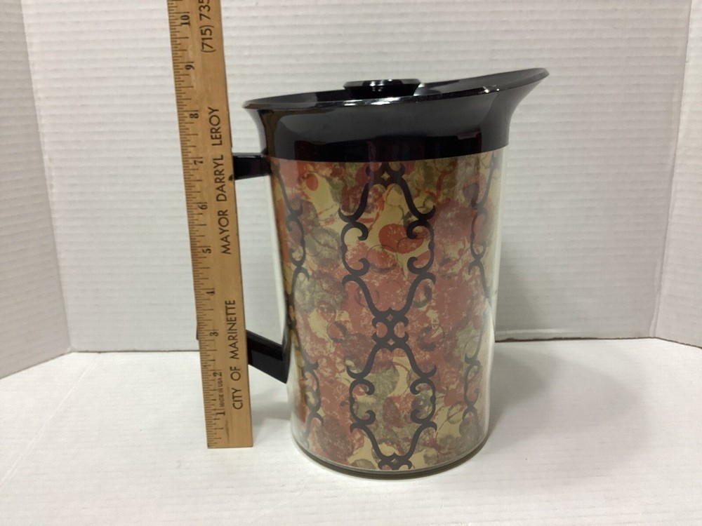 Vintage Thermo Serv Double Wall Pitcher Mod Design 1970's
