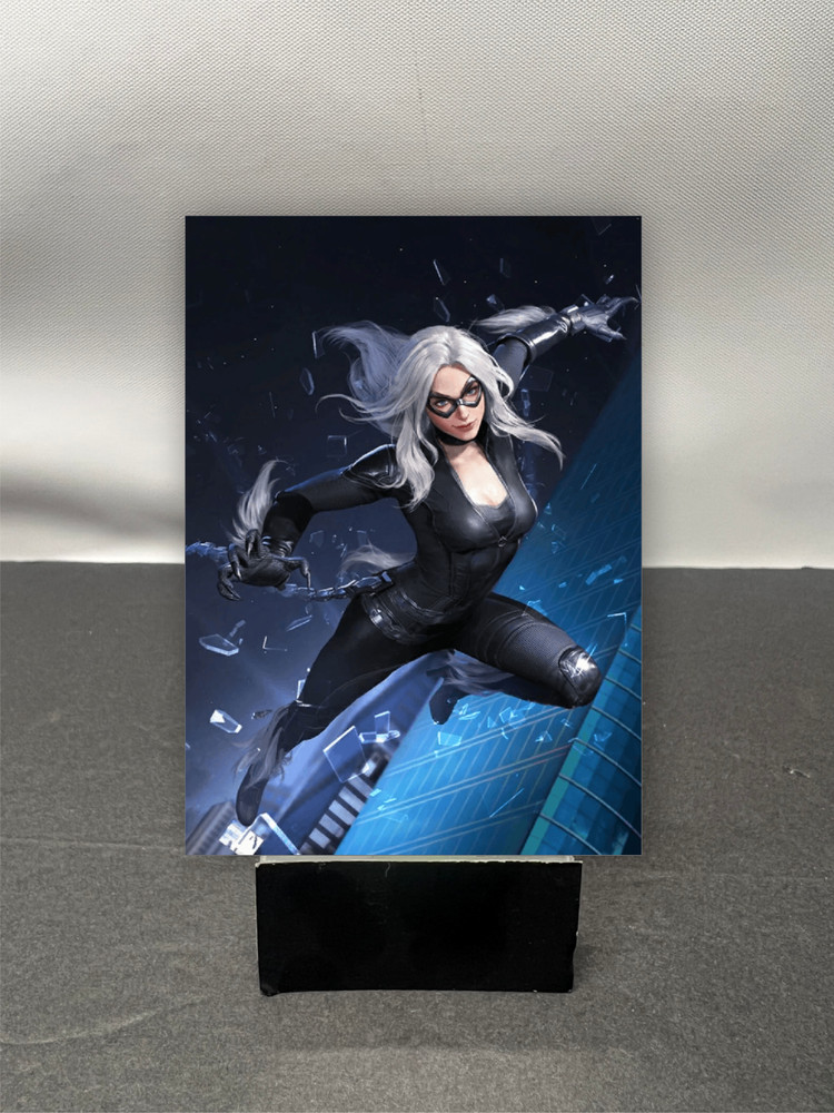 Black Cat Marvel Comics Custom Art Trading Card Thick C358