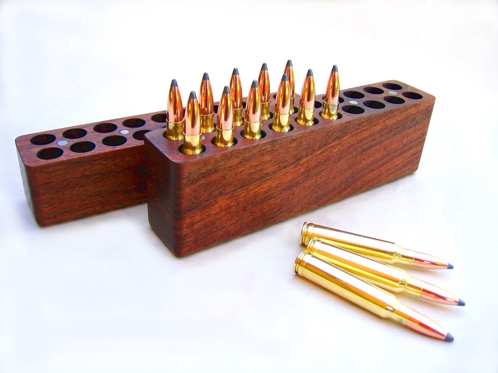 20 Rd Walnut Ammo Box For 6mm BR Benchrest Bench Rest 6 6.5 7 mm
