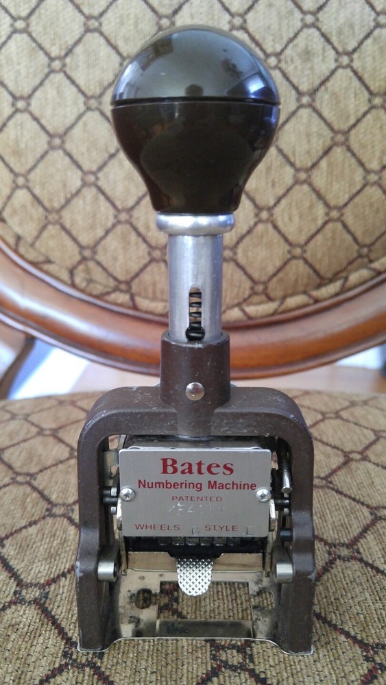 GBC Bates Numbering Machine 7AMULT 6 Wheels Style E
