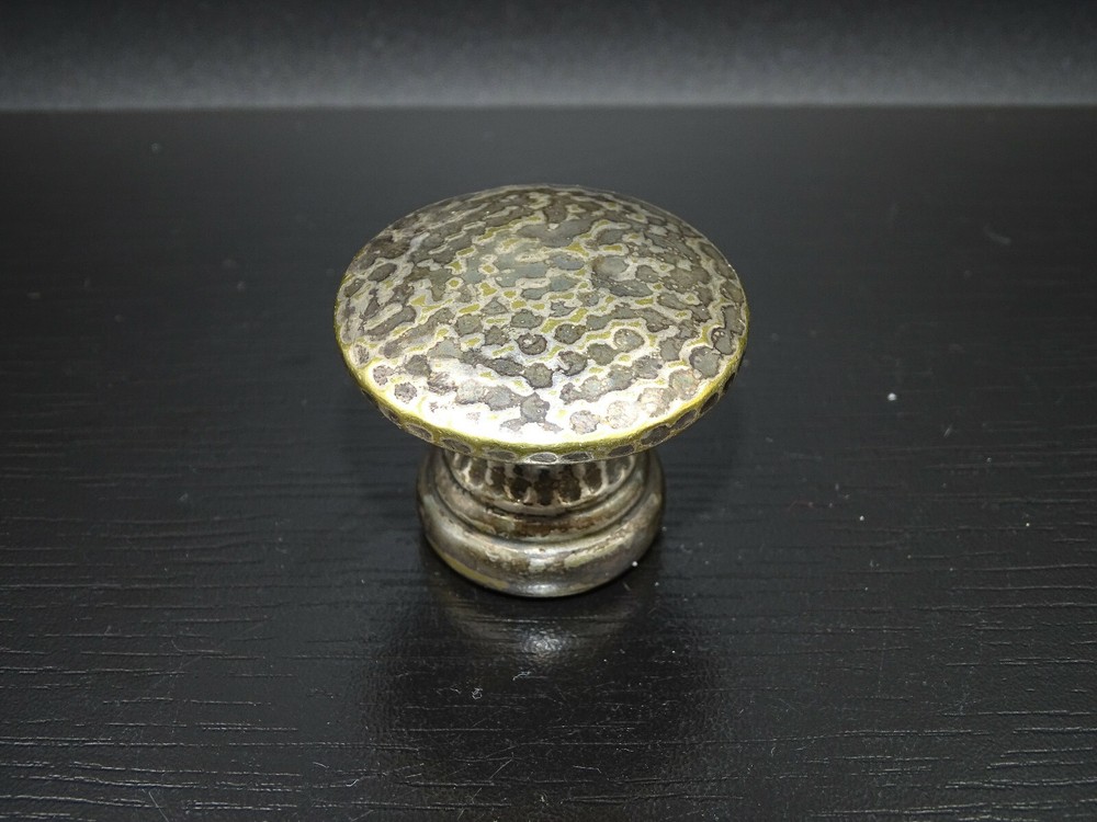 X77⭐⭐ Vintage Wine Stopper Cork Silver Plated Hammered