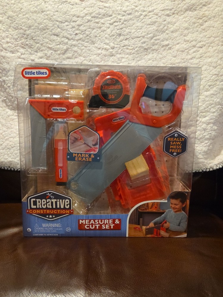 little tikes Creative Construction Measure & Cut Set - Includes 5 Accessories,