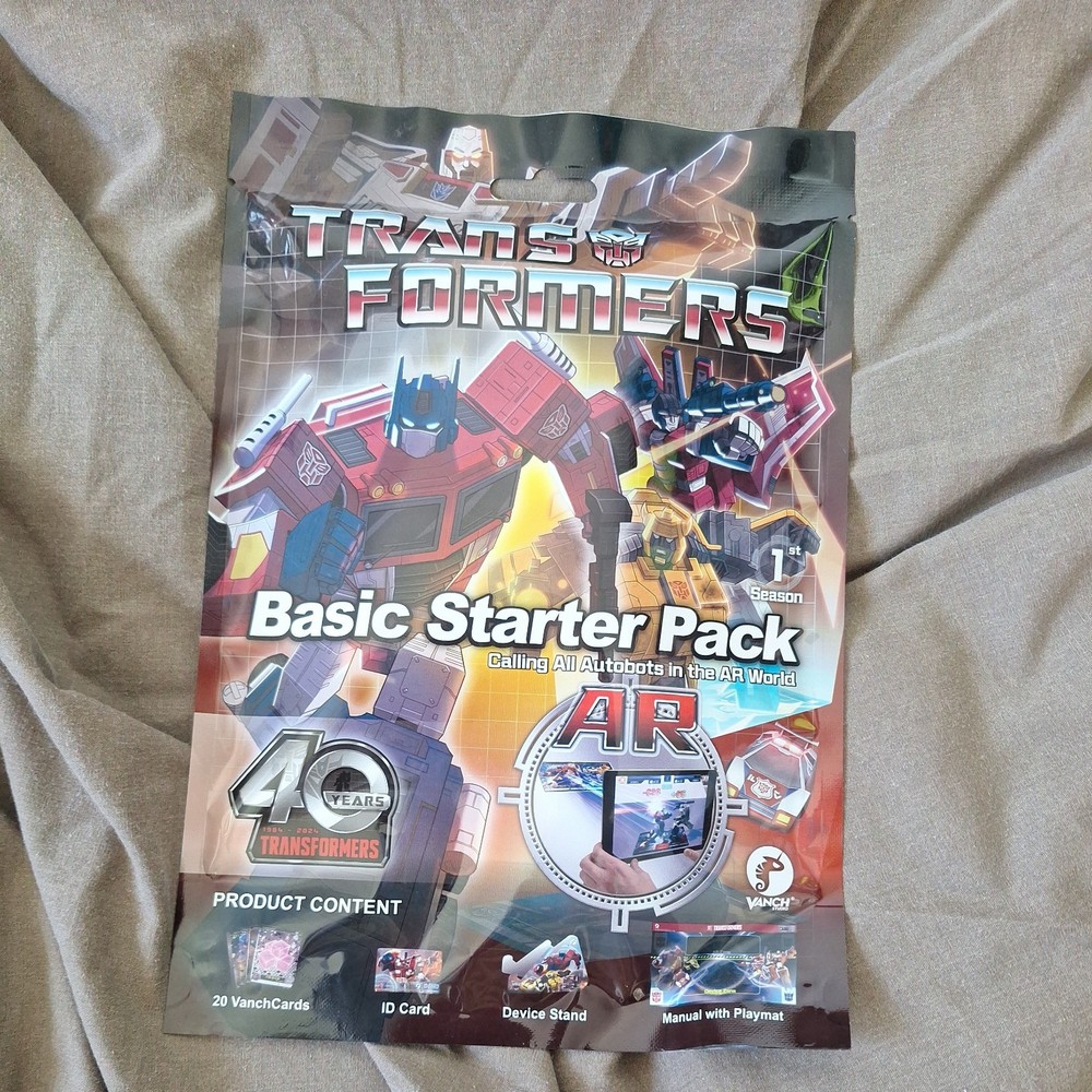 Transformers 1st Season  Basic Starter Pack AR Vanch Card Trading Game Set New