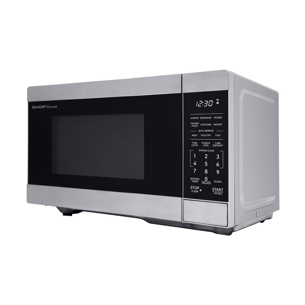 SHARP Compact Countertop Microwave Oven with Removable 10" Carousel Turntable