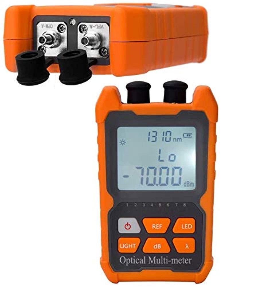 Universal Interface Fiber Optic Tester with Backlight and Auto Shutdown Features