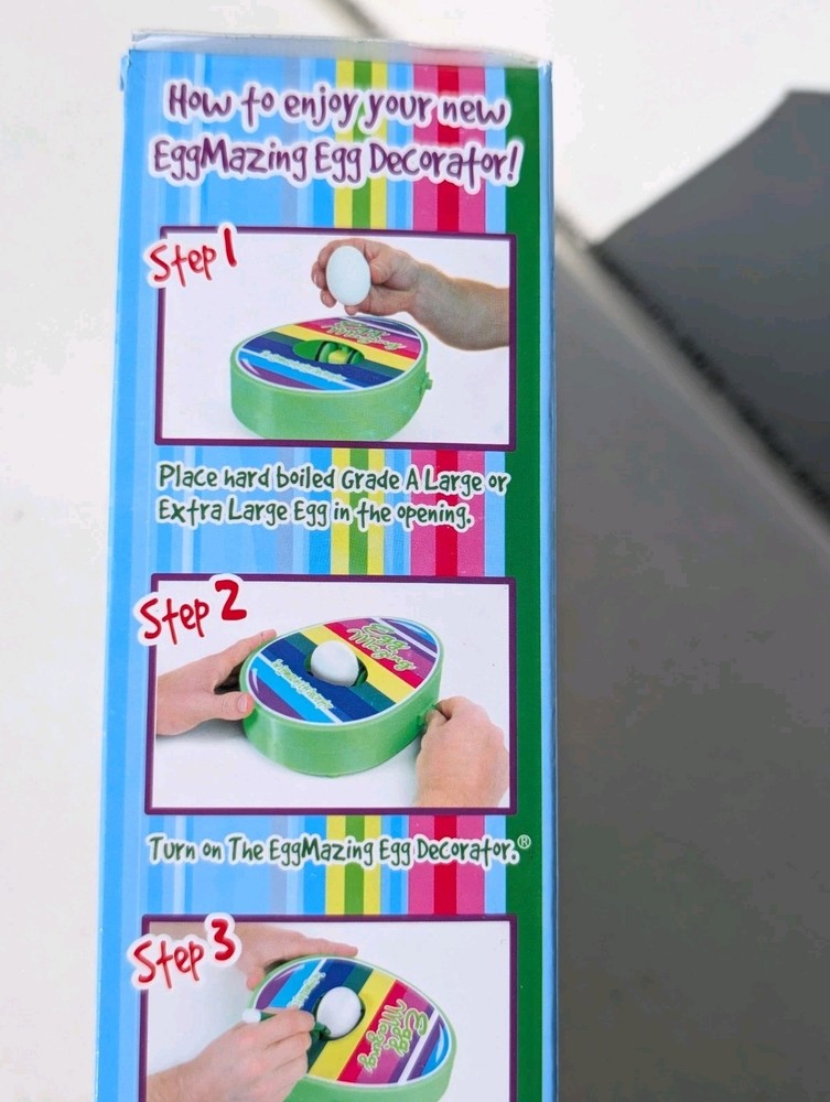 New sealed The EggMazing Easter Egg Spinner Decorator, Retail $28