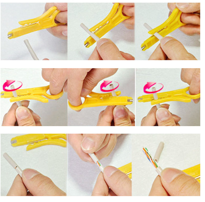 10x Network Connection Wire Punch Down Cutter Stripper UTP Cat5 RJ45 Cable Tools