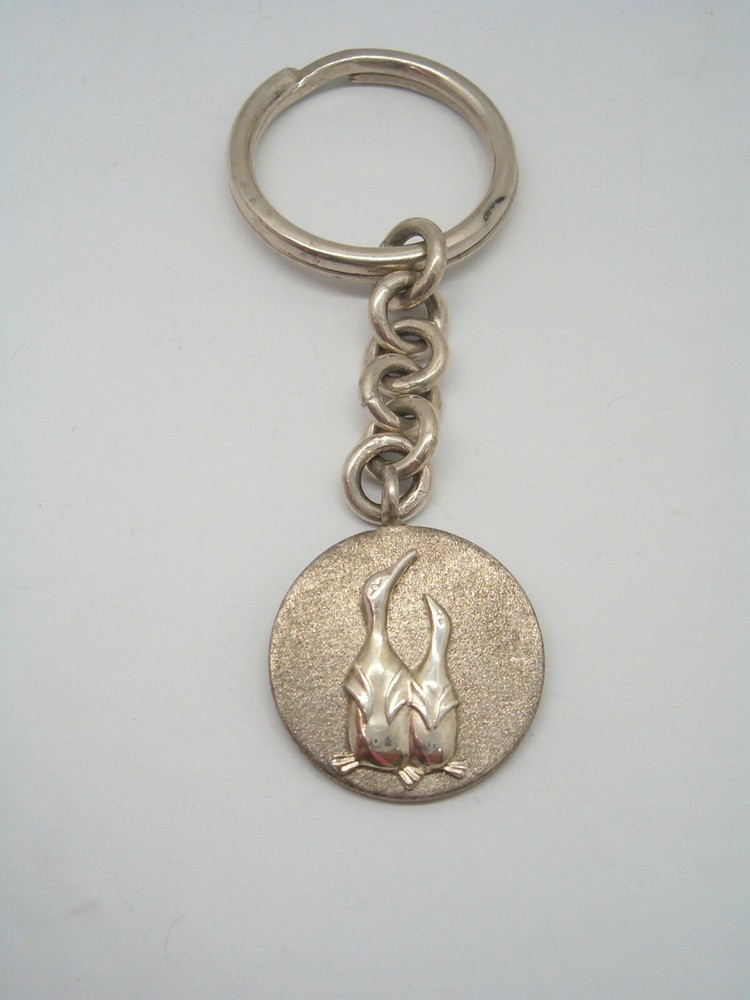 925 Silver PENGUIN Keychain - Breeze - Birds -
