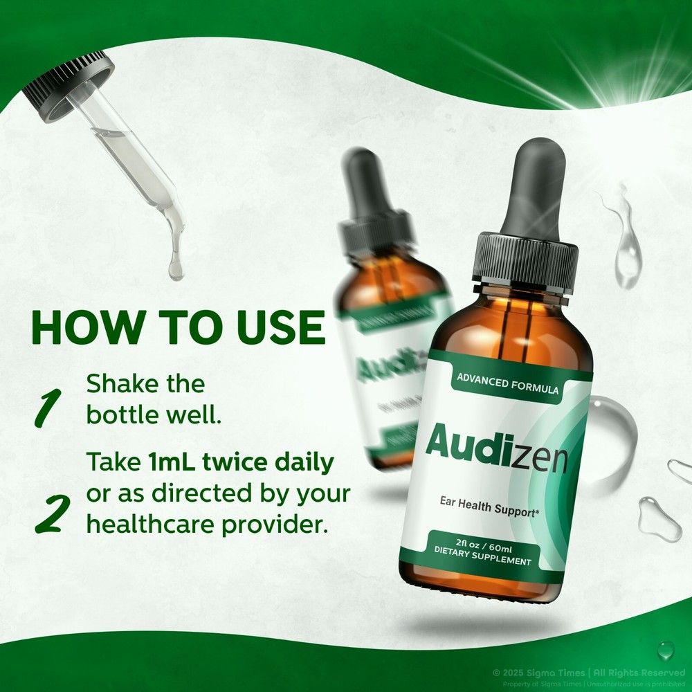 (3 Pack) Audizen Drops - Advanced Ear Health and Hearing Support Formula