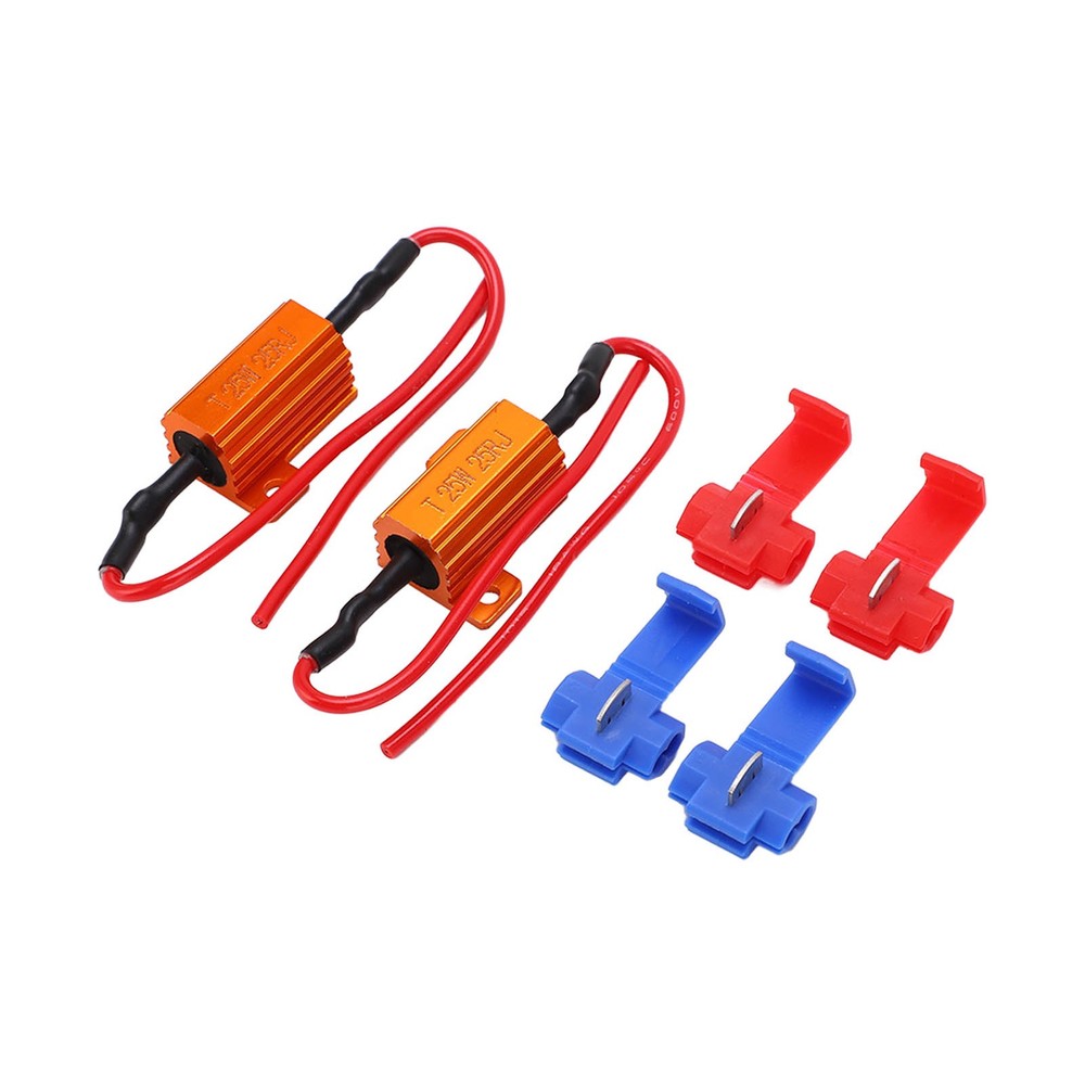 ♡ 2set 25W 25Ω LED Resistance Decoder Anti Corruption Load Indicator Resistor