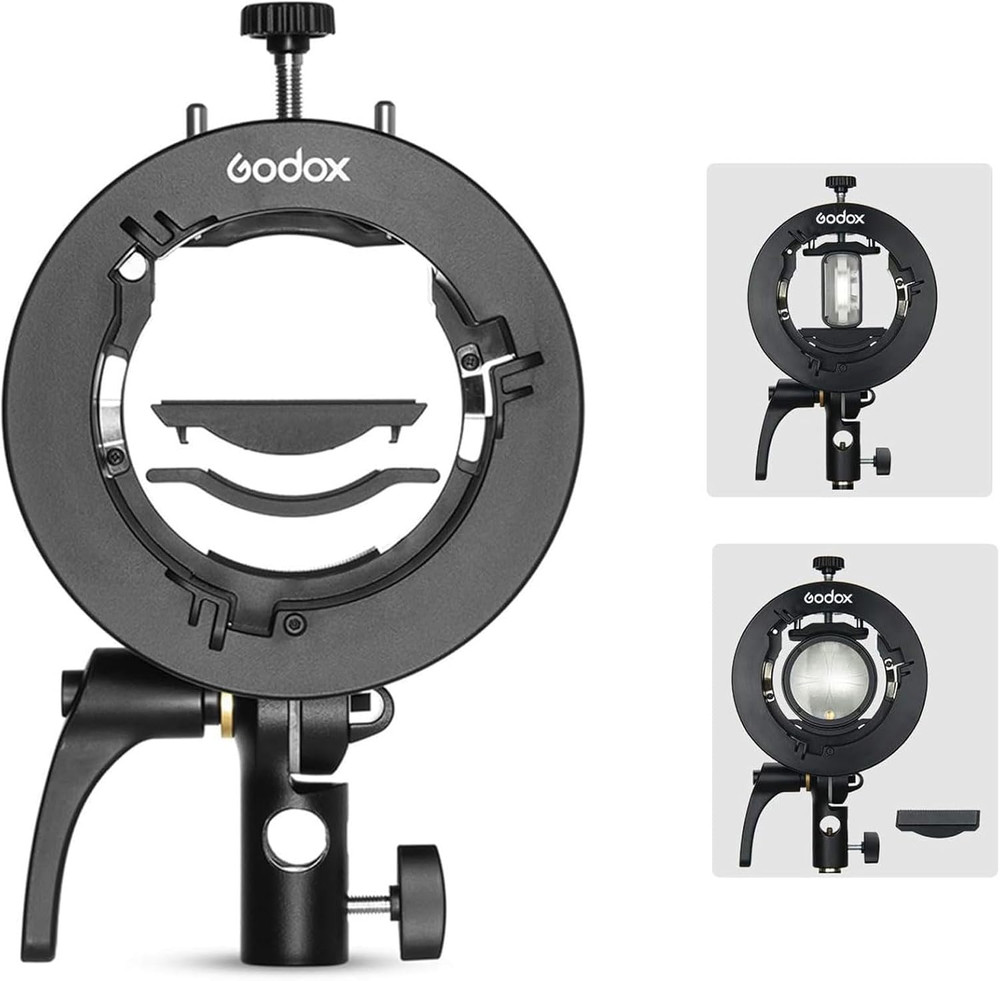 S2 Speedlite Bracket for Bowens Mount, S-Type Holder Updated Version for  Ad200P