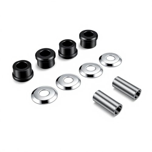 Polyurethane Handlebar Riser Bushings Black Urethane fr Harley Chrome#Black