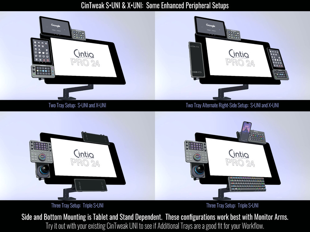 CinTweak S-UNI - Standard Keyboard Tray for Interactive Pen Displays