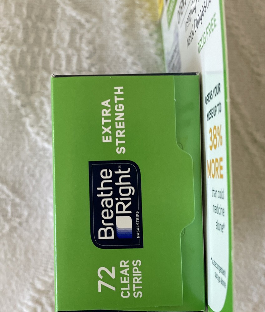 Breathe Right Extra Strength Nasal Strips 72 CLEAR Strips