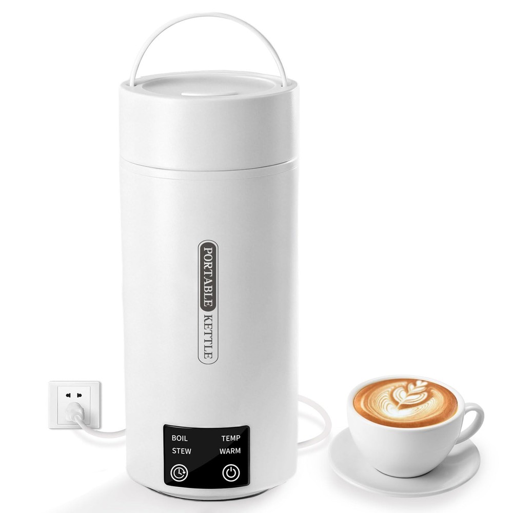 Travel Kettle 800mL Portable Kettle with Automatic Shut Off & 9 Temperature C...