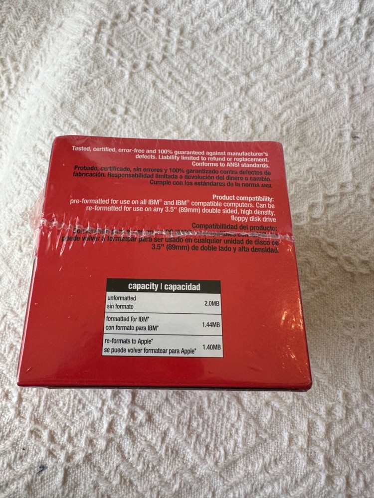 25 Pack Staples 2HD 3.5" Computer Diskettes PC Format Cool Disks NEW SEALED
