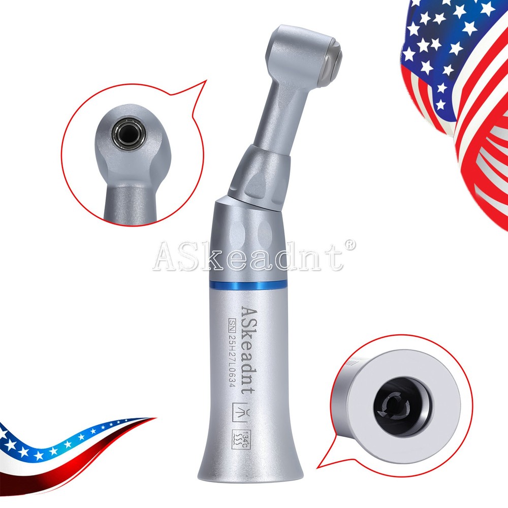 ASkeadnt Dental Low Slow Speed Push Button Contra Angle Handpiece E-type fo
