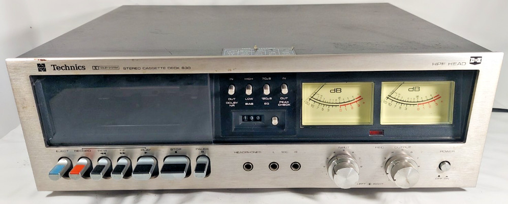 TECHNICS RS-630AUS Hi-Fi cassette tape deck -TESTED works