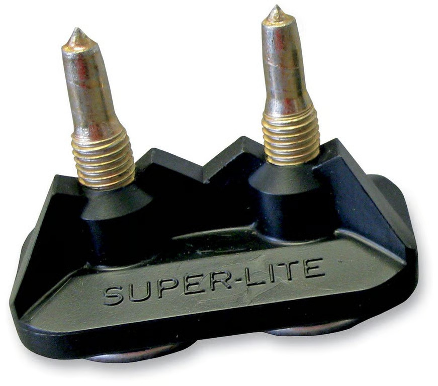 Stud Boy Super-Lite Pro Series Double Backer Plates - Black - .75in. Snowmobile