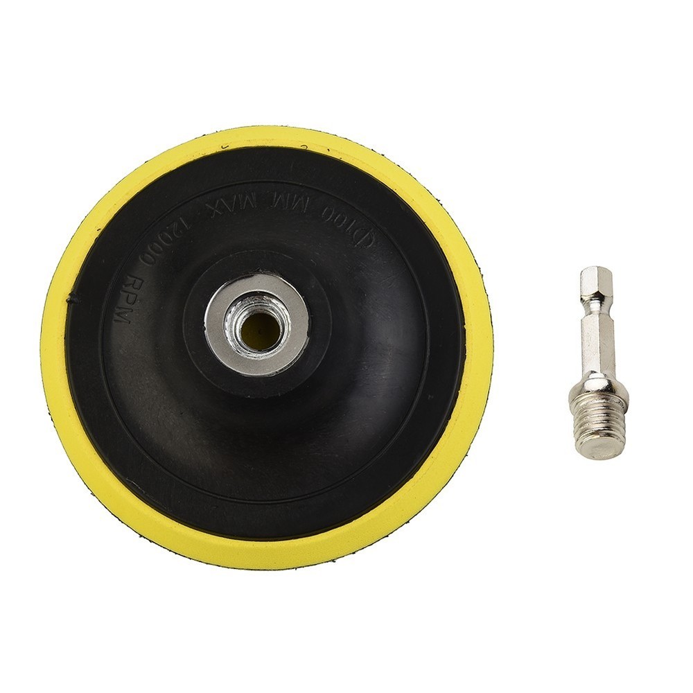 4inch 100mm Hook &Loop Buffing Pad Rotary Backing Pad With M10 Drill Adapter