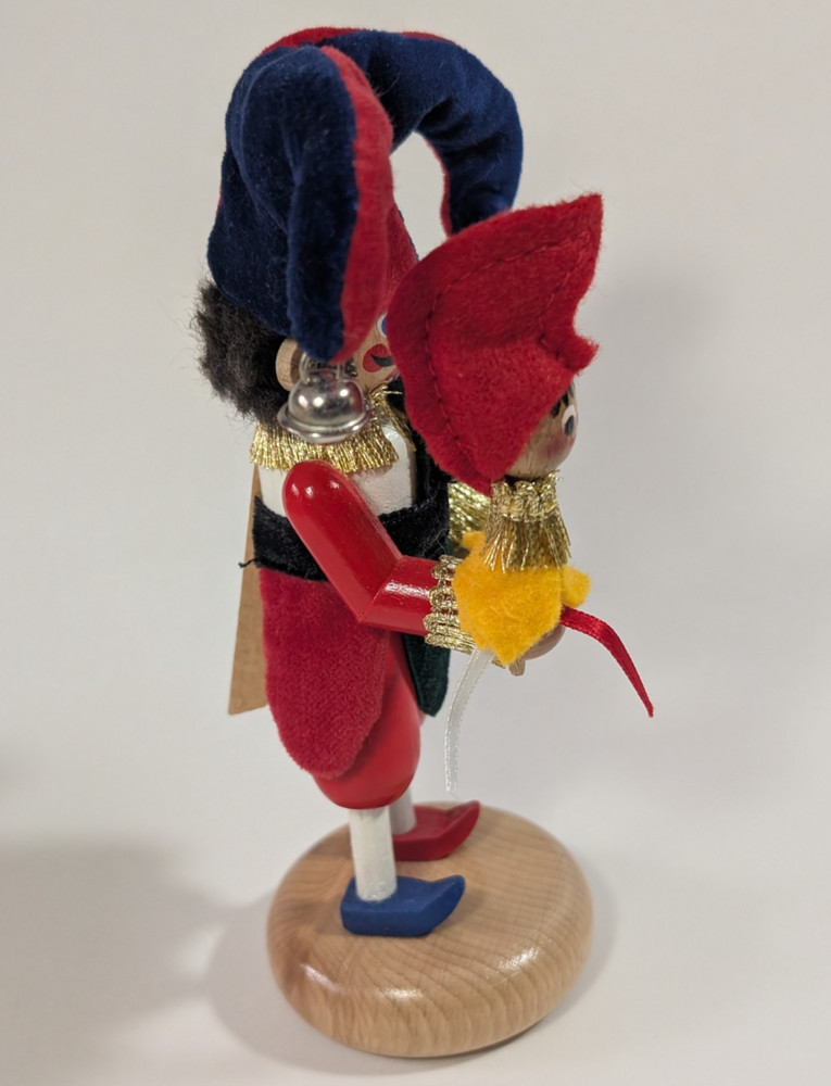 Steinbach 5" Mini Nutcracker "JESTER" w Box Germany 2874/10000 & Mini Nutcracker