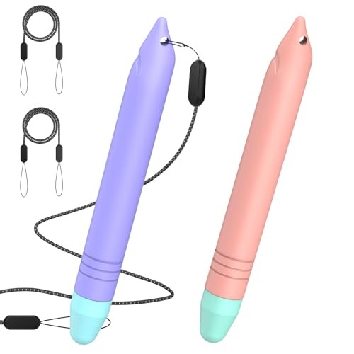 Stylus Pens for Kids, 2 Pack Kid-Friendly Tablet Pen with Tethers Work for