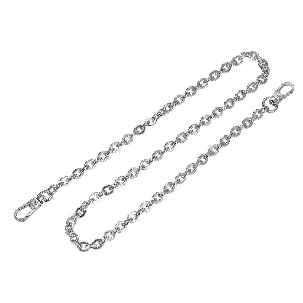 31"x0.24" Purse Chain Strap, Purse Handle Shoulder Replacement Strap(Silver)