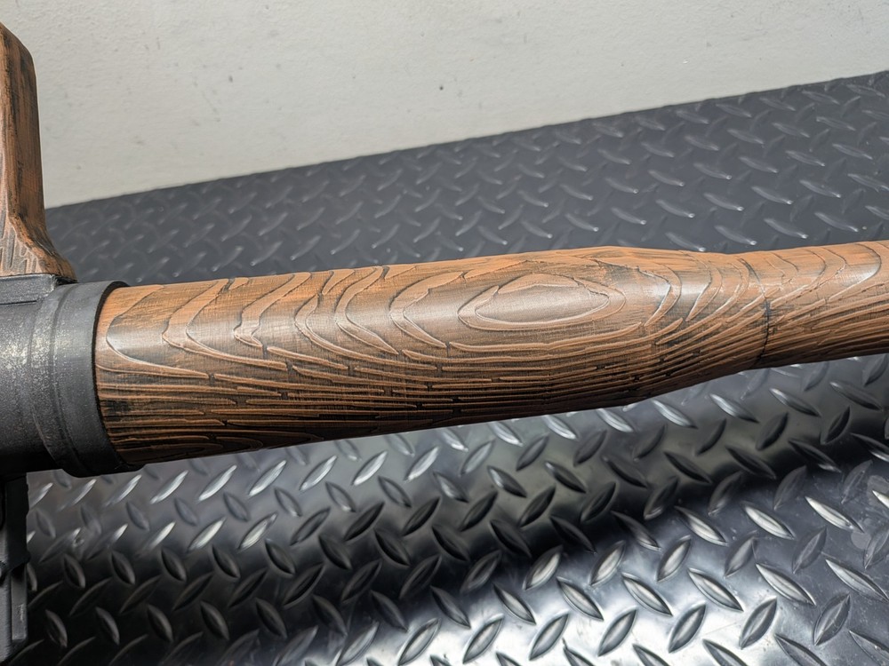 RPG-7 Style Prop Replica - Version 2 - 3D Print - WOOD-GRAIN - Removable Rocket