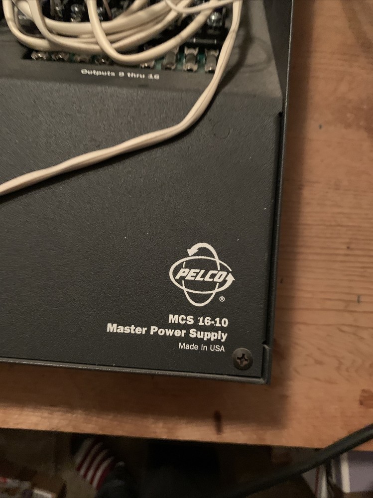 PELCO MASTER POWER SUPPLY MCS16-10 Used Tested & Working