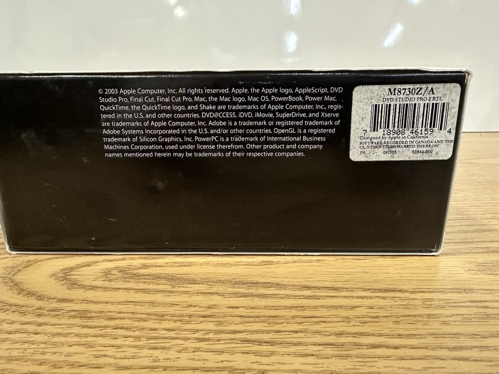 Apple DVD Studio Pro 2 Professional DVD Authoring Software Complete Product!