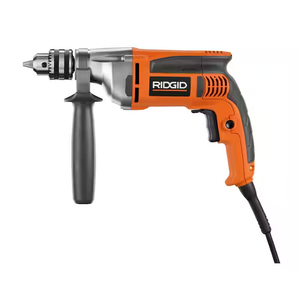 Ridgid 8 Amp Corded 1/2 in. Heavy-Duty Variable Speed Reversible Drill