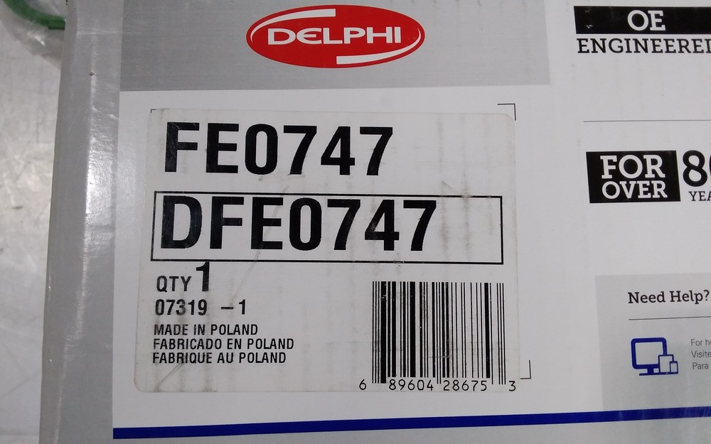 Delphi FE0747 Fuel Pump Assembly w/ Gasket - New
