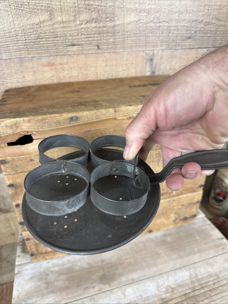 Antique Tin Ware Egg Poacher