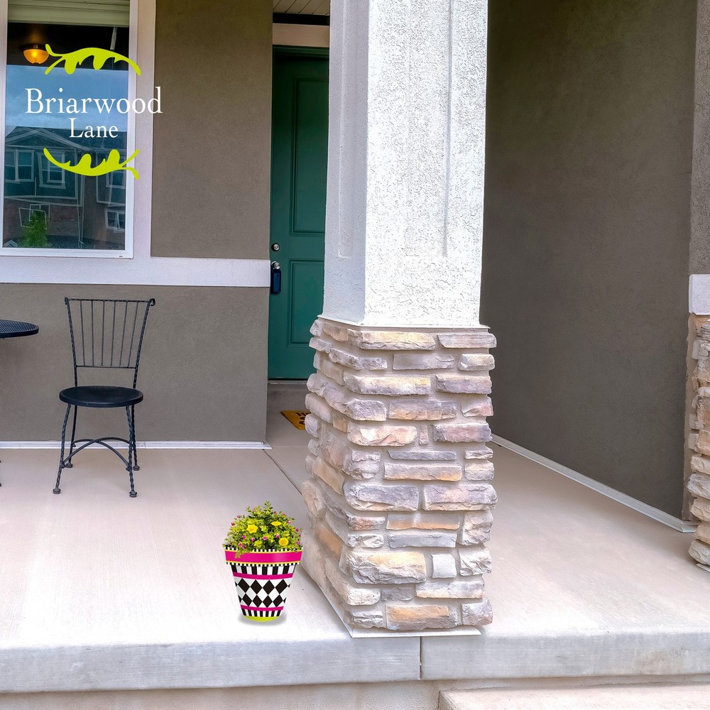 Briarwood Lane Neon Checkerboard Small Planter
