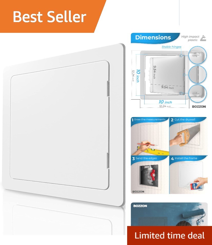 Versatile 10x10 Inch Drywall Access Panel - Easy Installation & Durable Design
