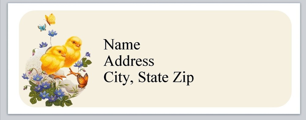 Personalized Address Labels Birds Chickens (Bx 821)