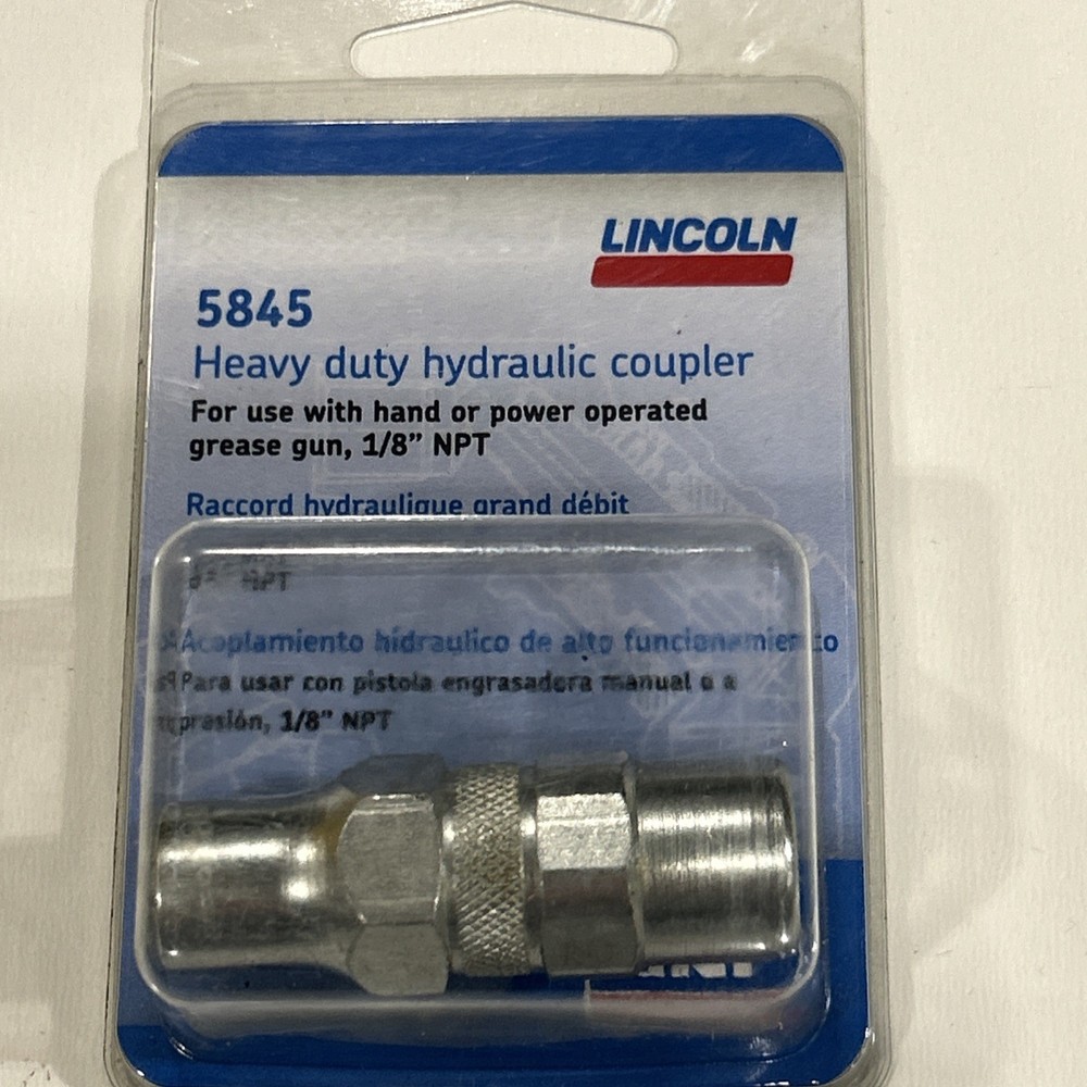 3 - Lincoln Heavy Duty Hydraulic Coupler 5845