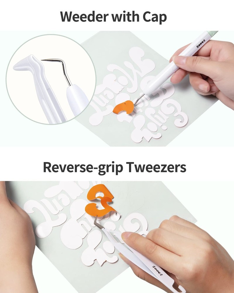 Weeding Tools for Vinyl, 6PCS Basic Tools Set Fits Cricut, Precision Craft Vinyl