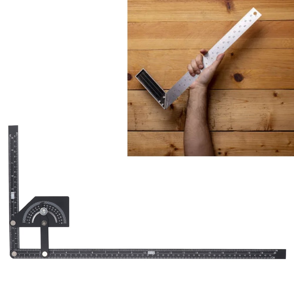Universal Bevel Protractor Aluminum Angle Finder For Woodworking