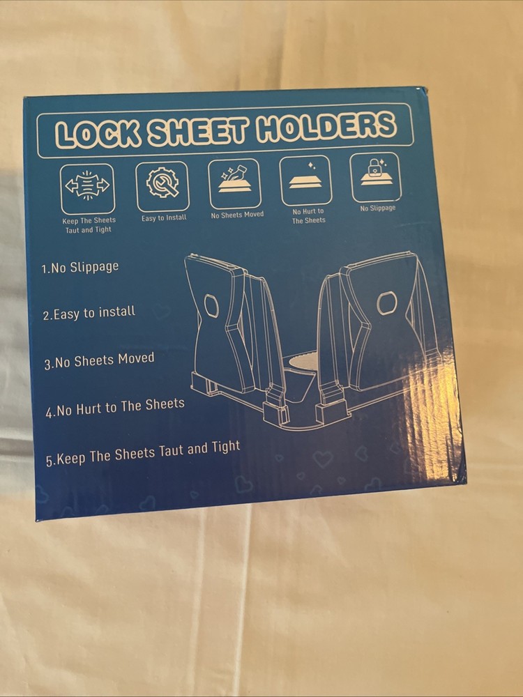 Bed Sheet Holder Straps Lock Sheet Retainers Clips Mattress