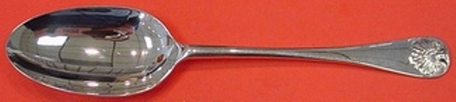 Williamsburg Shell by Stieff Sterling Silver Serving Spoon 8 1/4"