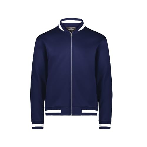 V-Street Full Zip Jacket Small Navy/White