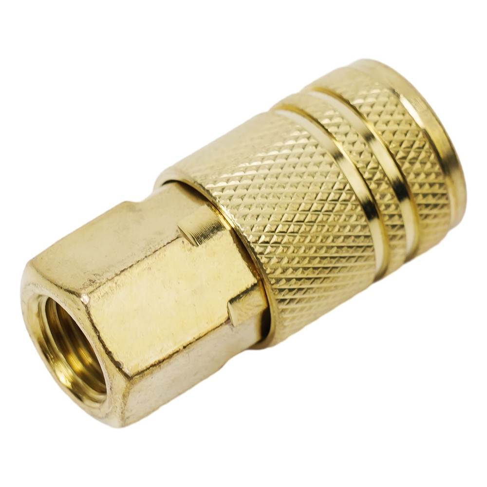 Sturdy Brass Quick Coupler Air Hose Connector Set for Compressor 5 Pcs Pack